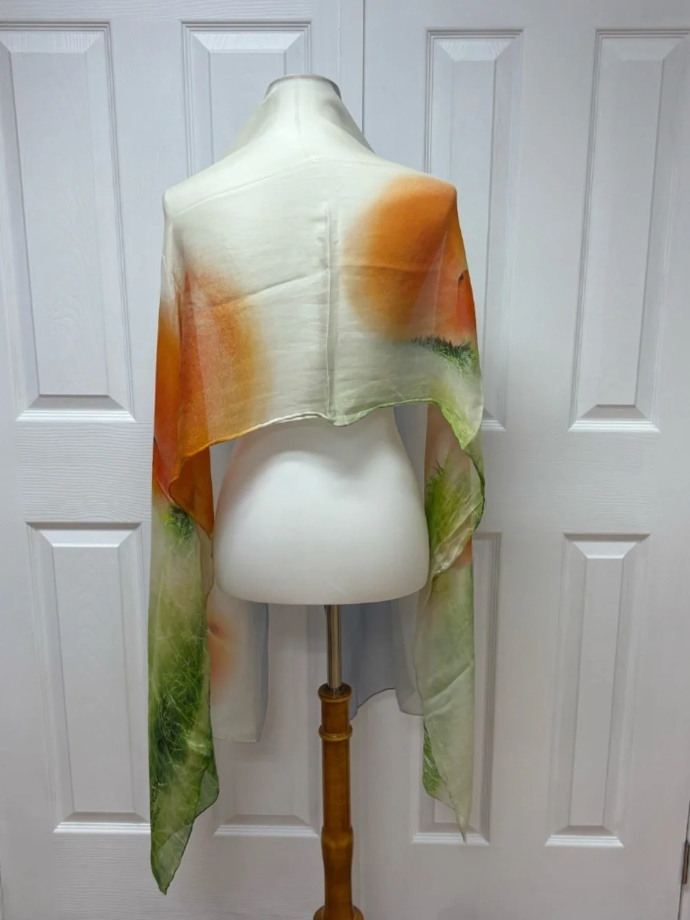 Edward Roth - New York -  Handmade Painted Silk Scarf - 78
